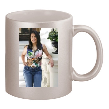 Salma Hayek 11oz Metallic Silver Mug