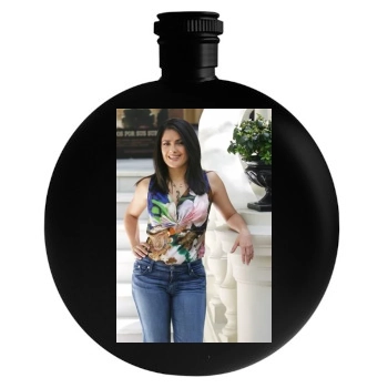 Salma Hayek Round Flask