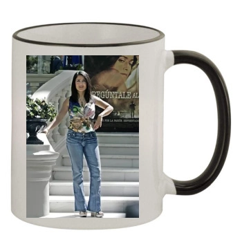 Salma Hayek 11oz Colored Rim & Handle Mug