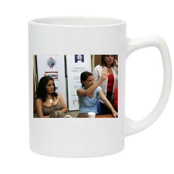 Salma Hayek 14oz White Statesman Mug