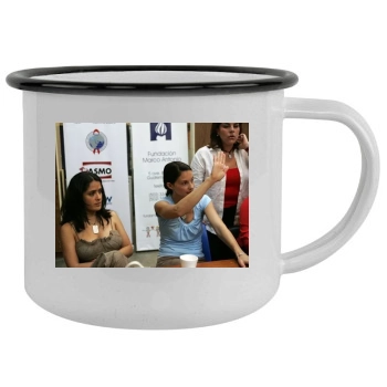 Salma Hayek Camping Mug