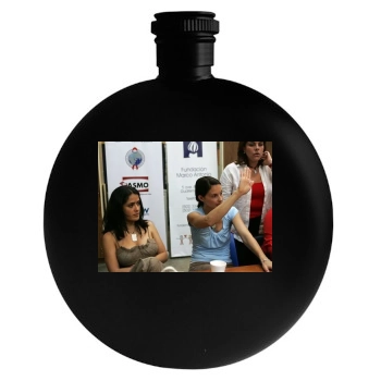 Salma Hayek Round Flask