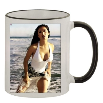 Salma Hayek 11oz Colored Rim & Handle Mug