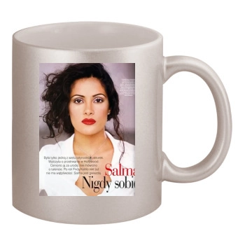 Salma Hayek 11oz Metallic Silver Mug