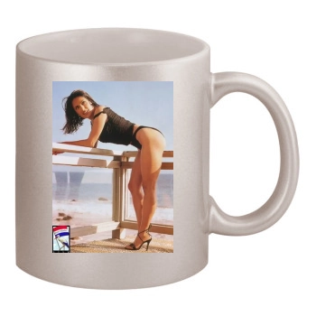 Salma Hayek 11oz Metallic Silver Mug