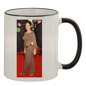 Salma Hayek 11oz Colored Rim & Handle Mug