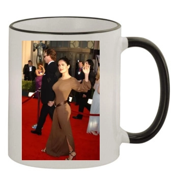 Salma Hayek 11oz Colored Rim & Handle Mug