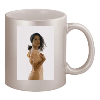 Salma Hayek 11oz Metallic Silver Mug