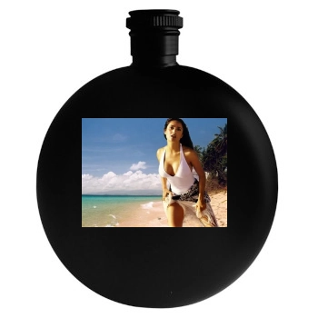 Salma Hayek Round Flask