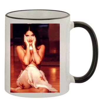 Salma Hayek 11oz Colored Rim & Handle Mug