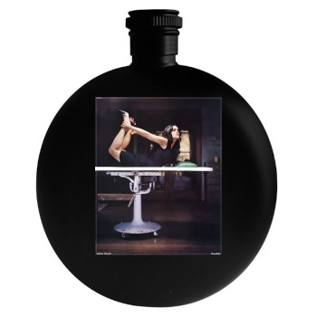 Salma Hayek Round Flask