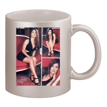 Salma Hayek 11oz Metallic Silver Mug