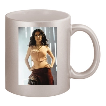 Salma Hayek 11oz Metallic Silver Mug