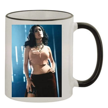 Salma Hayek 11oz Colored Rim & Handle Mug