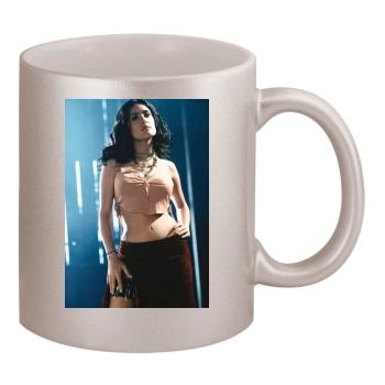 Salma Hayek 11oz Metallic Silver Mug