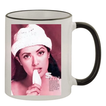 Salma Hayek 11oz Colored Rim & Handle Mug