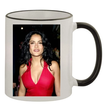 Salma Hayek 11oz Colored Rim & Handle Mug