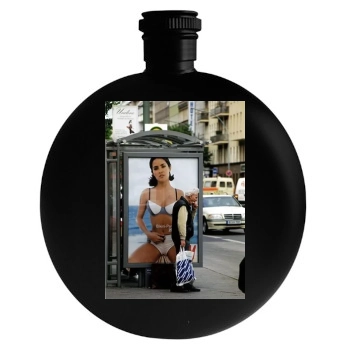 Salma Hayek Round Flask