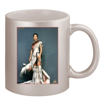 Salma Hayek 11oz Metallic Silver Mug