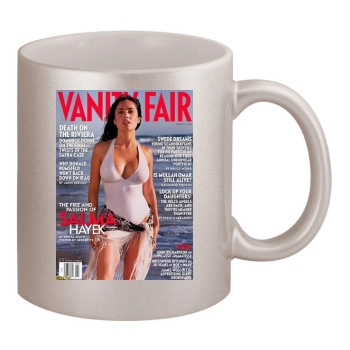 Salma Hayek 11oz Metallic Silver Mug