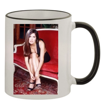 Salma Hayek 11oz Colored Rim & Handle Mug