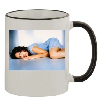 Salma Hayek 11oz Colored Rim & Handle Mug