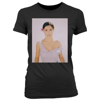 Salma Hayek Women's Junior Cut Crewneck T-Shirt