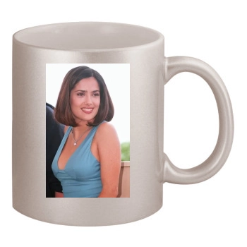 Salma Hayek 11oz Metallic Silver Mug