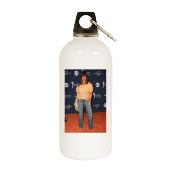 Sara Evans White Water Bottle With Carabiner