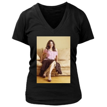 Sara Evans Women's Deep V-Neck TShirt