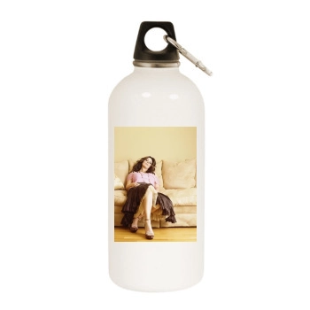 Sara Evans White Water Bottle With Carabiner