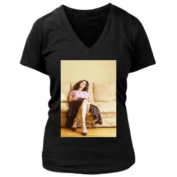 Sara Evans Women's Deep V-Neck TShirt