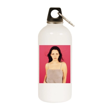 Sara Evans White Water Bottle With Carabiner