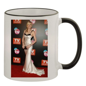 Sarah Chalke 11oz Colored Rim & Handle Mug