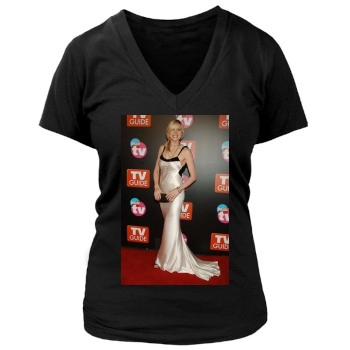 Sarah Chalke Women's Deep V-Neck TShirt