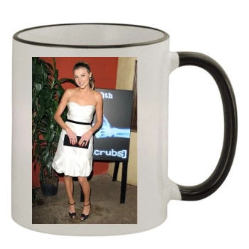 Sarah Chalke 11oz Colored Rim & Handle Mug