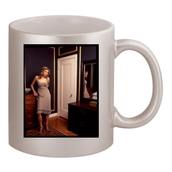 Sarah Chalke 11oz Metallic Silver Mug