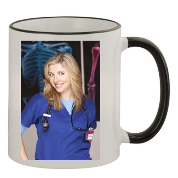 Sarah Chalke 11oz Colored Rim & Handle Mug