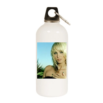 Sarah Harding White Water Bottle With Carabiner