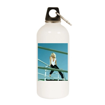 Sarah Harding White Water Bottle With Carabiner