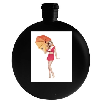 Sarah Michelle Gellar Round Flask