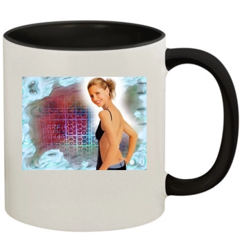 Sarah Michelle Gellar 11oz Colored Inner & Handle Mug