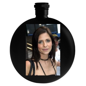 Sarah Michelle Gellar Round Flask