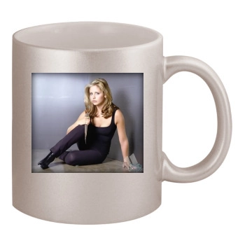 Sarah Michelle Gellar 11oz Metallic Silver Mug