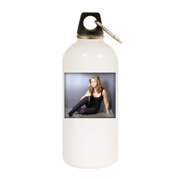 Sarah Michelle Gellar White Water Bottle With Carabiner