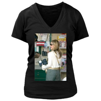 Sarah Michelle Gellar Women's Deep V-Neck TShirt