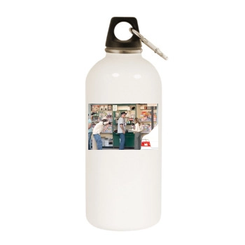 Sarah Michelle Gellar White Water Bottle With Carabiner