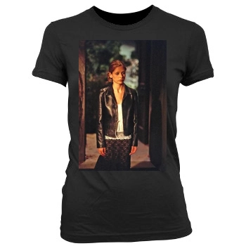 Sarah Michelle Gellar Women's Junior Cut Crewneck T-Shirt