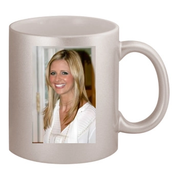 Sarah Michelle Gellar 11oz Metallic Silver Mug