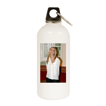 Sarah Michelle Gellar White Water Bottle With Carabiner